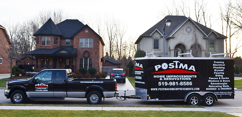 Postma Home Improvements Truck and Trailer